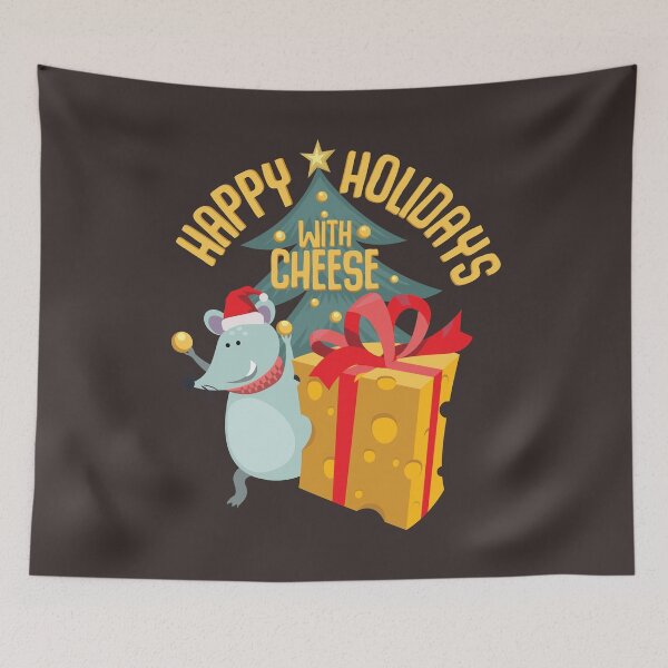 Item preview, Happy Holidays with Cheese designed and sold by Andantino.