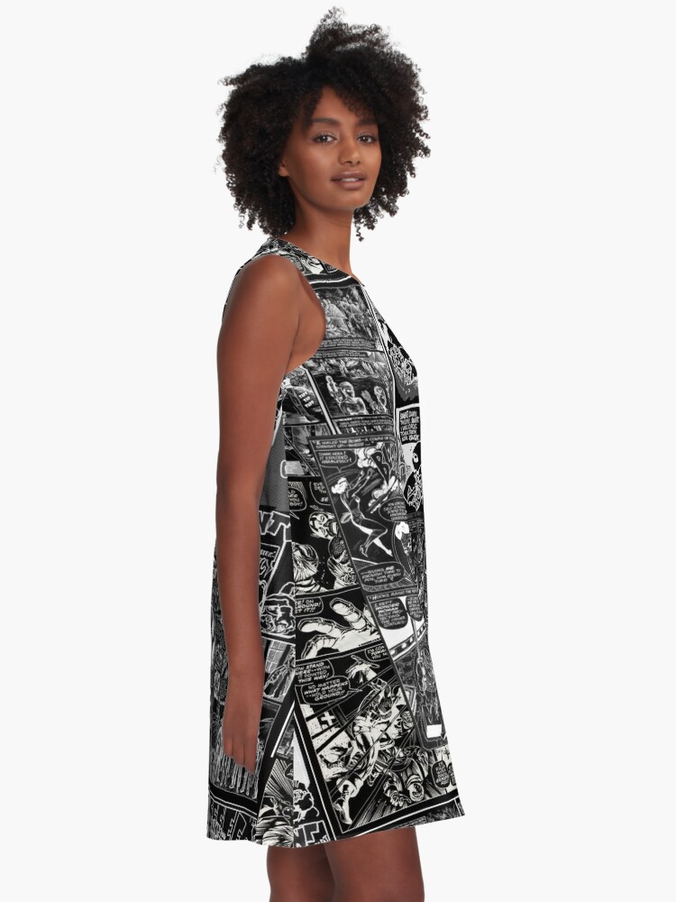 Book shop print dress