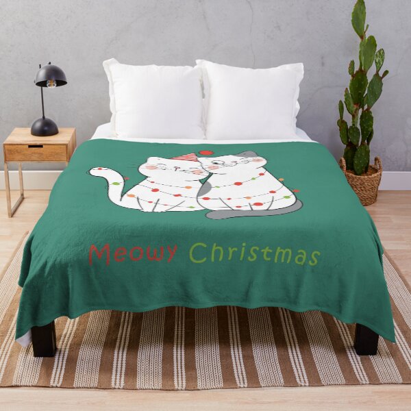 Item preview, Cute Meowy christmas cats with christmas lights designed and sold by Phoca Mobil.