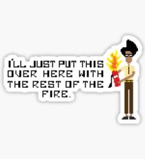 The I.T Crowd Fire Extinguisher Sticker