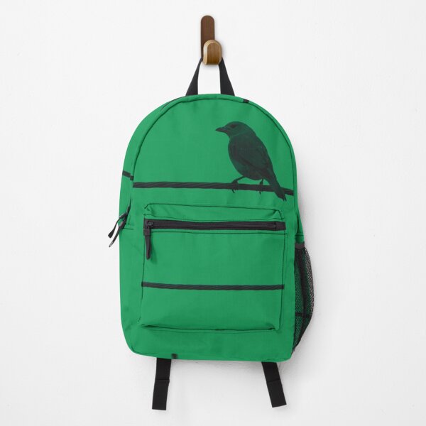 Item preview, Bird and wires with green background designed and sold by carolmaia.