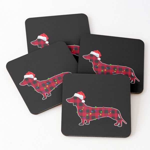 Item preview, Dachshund Dog Red Plaid Christmas Pajamas Lights Gift Mom designed and sold by ManishDayal.