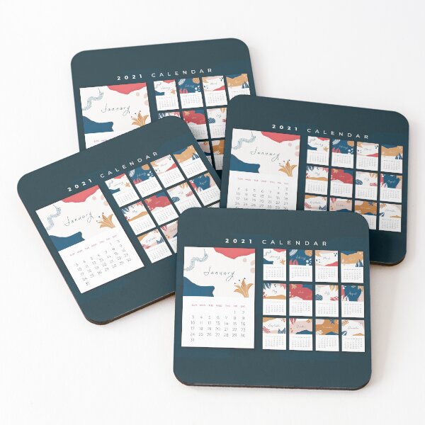 Item preview, 2021 ABSTRACT ART CALENDAR designed and sold by Delicious Design ⭐⭐⭐⭐⭐.