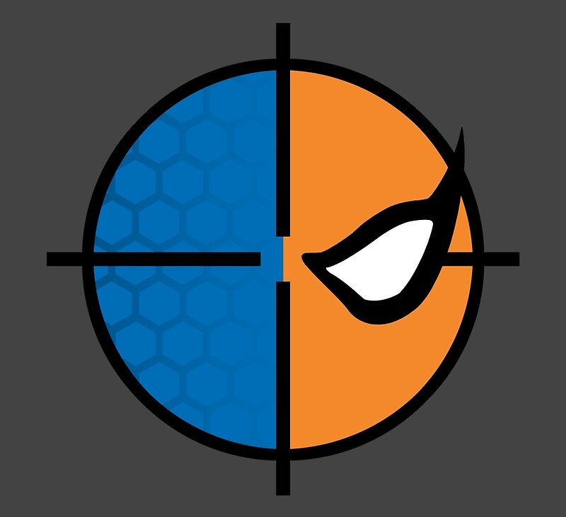 Deathstroke Emblem Round Canvas Prints By Kirkdstevens Redbubble 