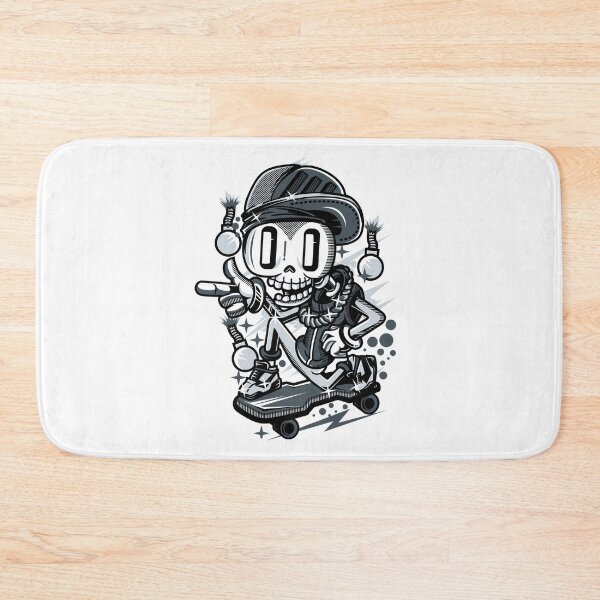 Item preview, skull on skateboard  designed and sold by AdoteE.