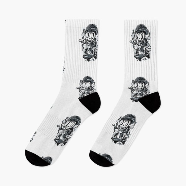 Item preview, skull on skateboard  designed and sold by AdoteE.