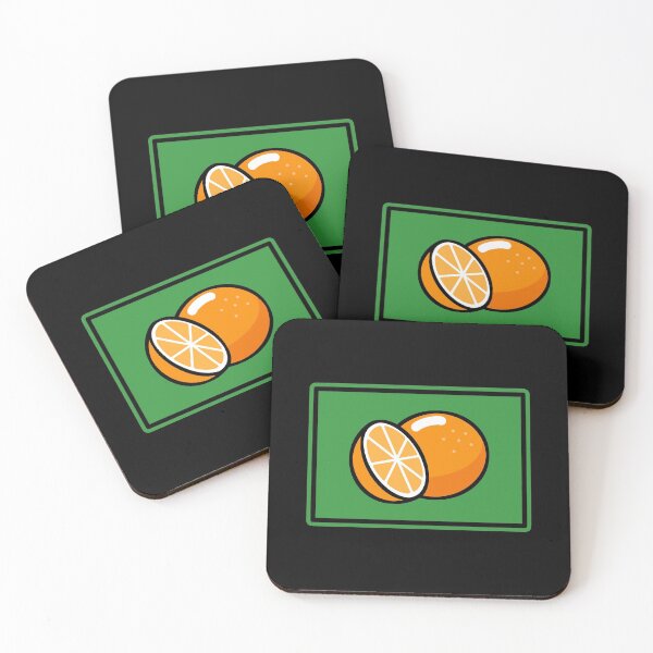 Item preview, Fanfiction Citrus Scale Attention Orange (green bg) designed and sold by mashimero.