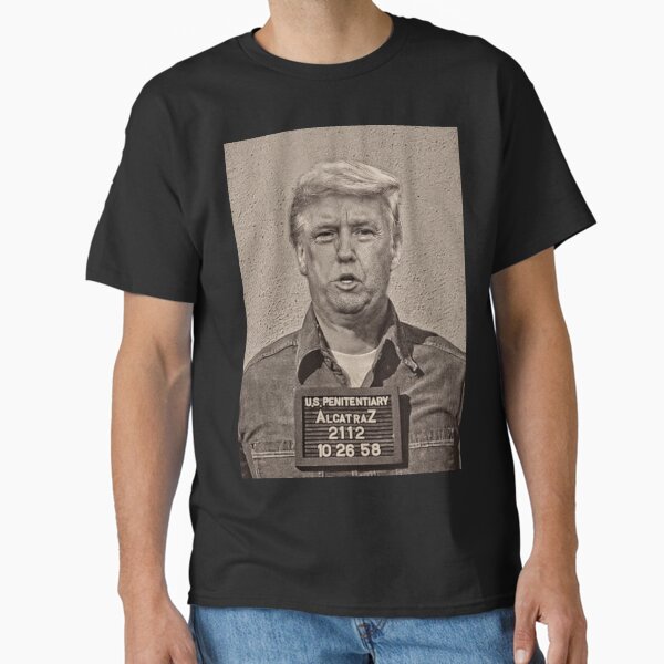Item preview, President Trump Alcatraz Mugshot Sepia Vintage designed and sold by KALEIDOSCOPE UK.