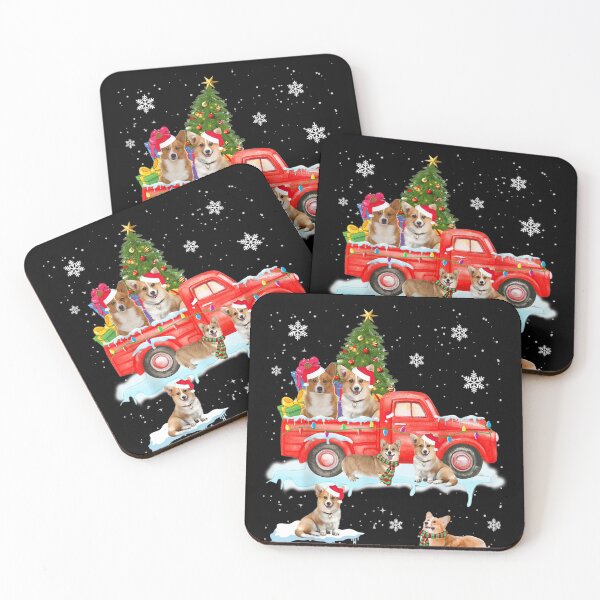 Item preview, Corgi Riding Red Truck Funny Corgi Dog Lover Christmas Gifts designed and sold by MarkHudson78.