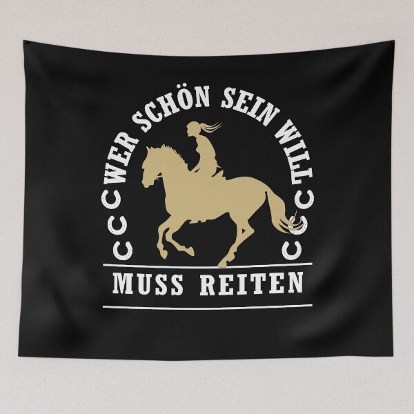 Item preview, Equestrian rides horse horseshoe equestrian saying design designed and sold by FalkDania.