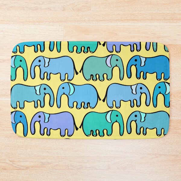 Item preview, Cute and Colorful Elephant Pattern (yellow) designed and sold by Davey's Designs.