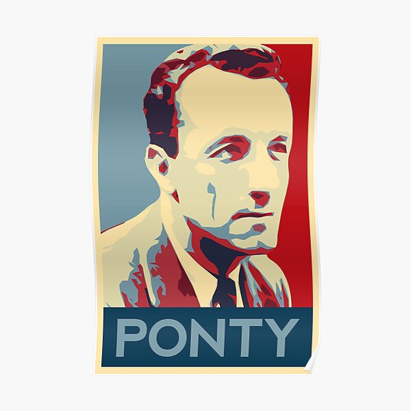 various sizes art print MAURICE  MERLEAU-PONTY watercolor portrait Poster