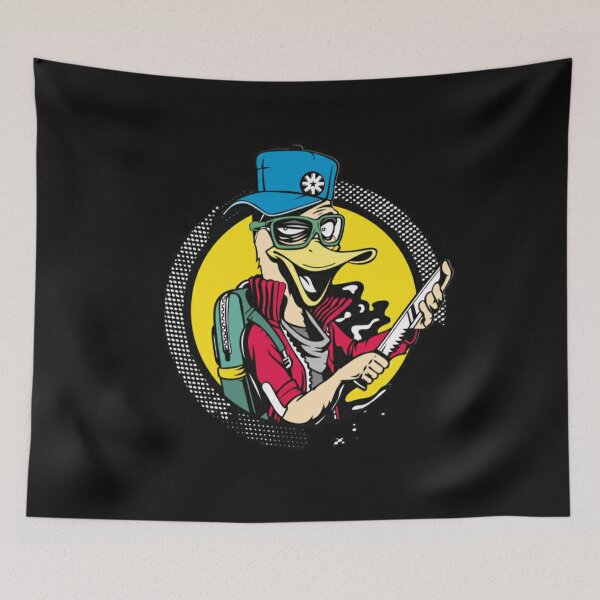 Item preview, Duck thief funny funky with knief designed and sold by Sovik Goswami.