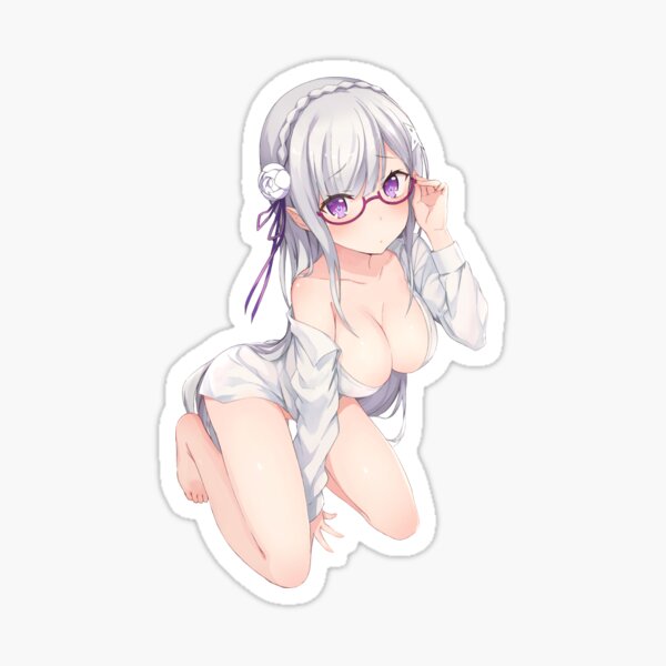 Kawaii Emilia Re:Zero Sticker