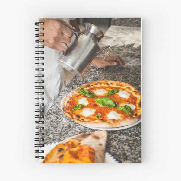 Item preview, Pouring Olive Oil on Baked Margherita Pizza designed and sold by Giorgio Magini.