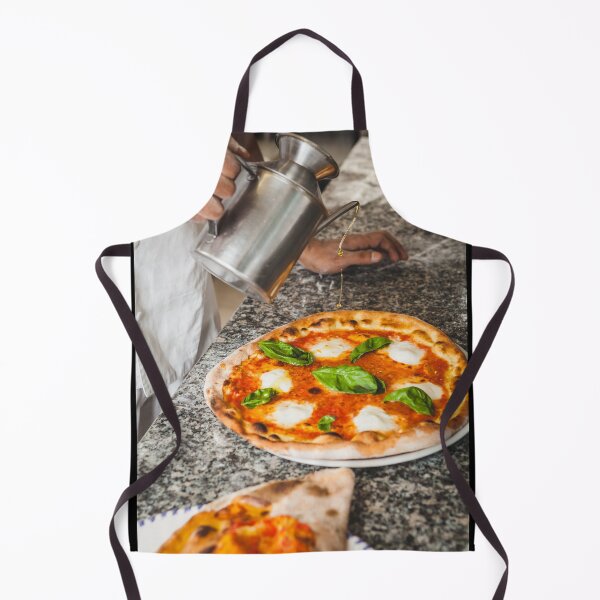Item preview, Pouring Olive Oil on Baked Margherita Pizza designed and sold by Giorgio Magini.