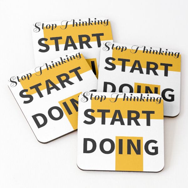 Item preview, Stop Thinking START DOING designed and sold by Mushrankhan.