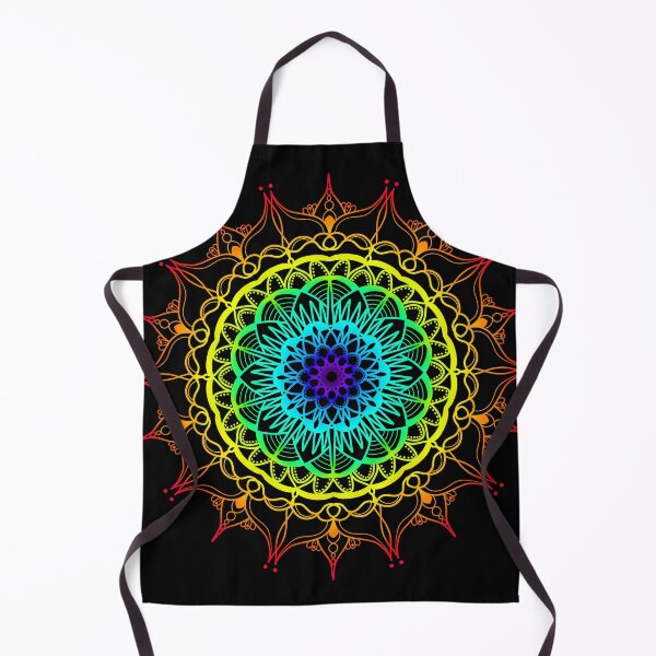 Item preview, Vibrant rainbow ombre mandala designed and sold by felinefeelings.