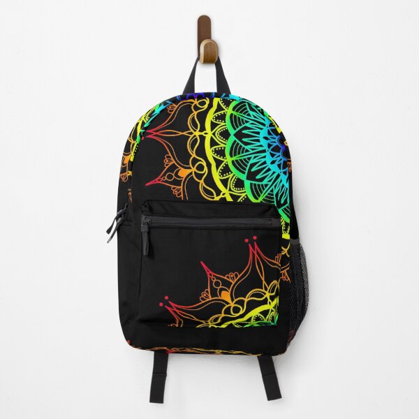 Item preview, Vibrant rainbow ombre mandala designed and sold by felinefeelings.