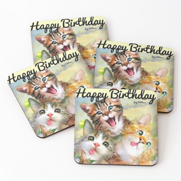 Item preview, Birthday wishes with cute cats ? designed and sold by Hinakhan59241.