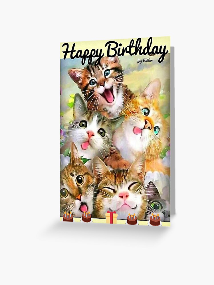Le chat souhaite un joyeux anniversaire à vos chats' Tapis de souris