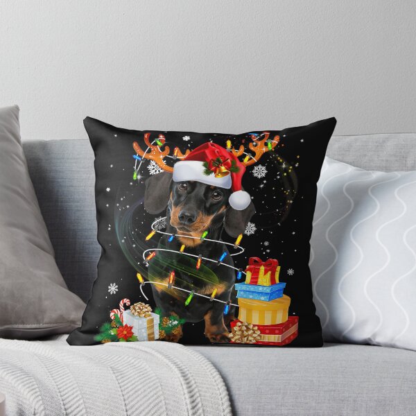 Item preview, Dachshund Reindeer Christmas Lights Funny Dog Xmas Gift +899 designed and sold by ManishDayal.