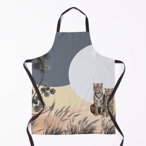 Item preview, Abstract Art Tigers in the Desert at Night designed and sold by Erika Bartha.