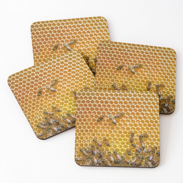 Item preview, Honeybees on Honeycombs Making Honey designed and sold by Giorgio Magini.