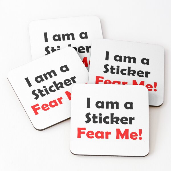 Item preview, I Am A Sticker Fear Me designed and sold by GiftWorks.