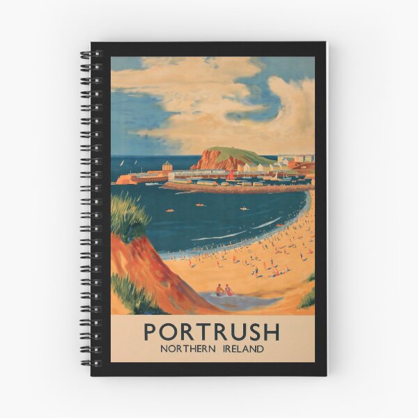 Aperçu de l'œuvre retro classic Portrush poster créée et vendue par CorasPosters.