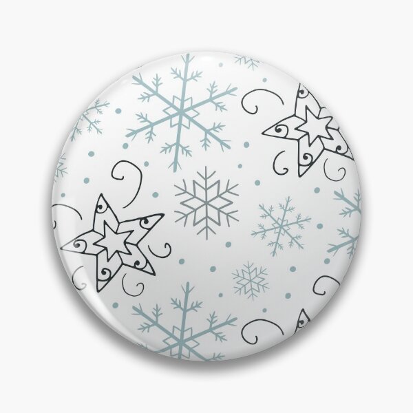 Item preview, Snowflake seamless pattern. White firs and other trees, snowflakes on blue background. Christmas winter illustration designed and sold by Olgus.