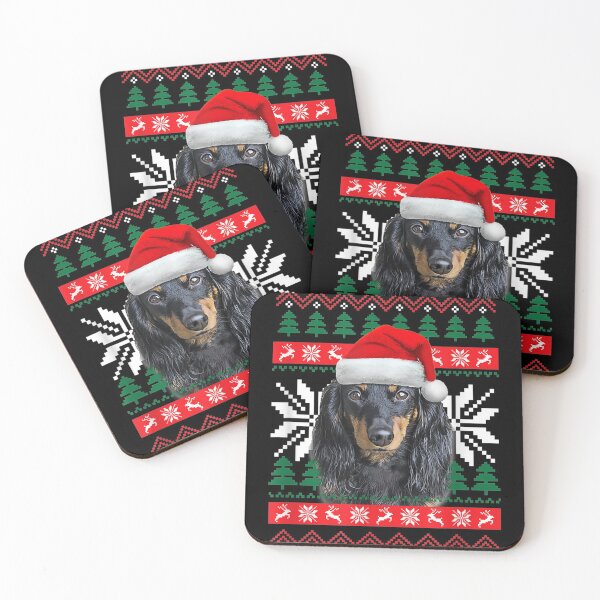 Artikelvorschau, Dackel hässliche Weihnachtspullover Stil Santa Hat Doxie Hund entworfen und verkauft von ManishDayal.