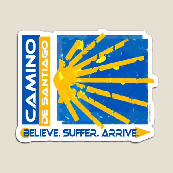 Artikel-Vorschau von Camino de Santiago. Jakobsweg. Hiking Logo., designt und verkauft von Ch-Seebauer.