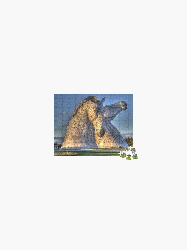 Thumbnail 1 of 2, Jigsaw Puzzle, The Kelpies jigsaw puzzle designed and sold by goldyart.