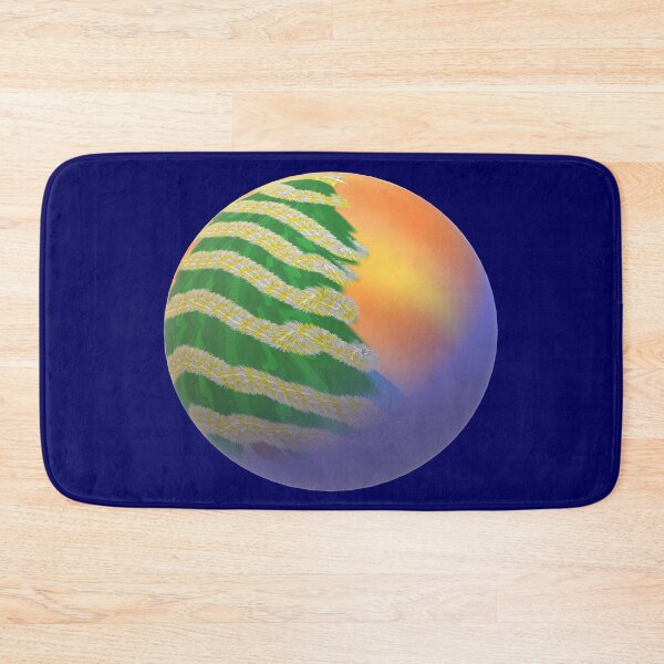 Item preview, Round Tropical Merry Christmas. Decorated Christmas Tree on a Sandy Beach. designed and sold by ArtByLM.