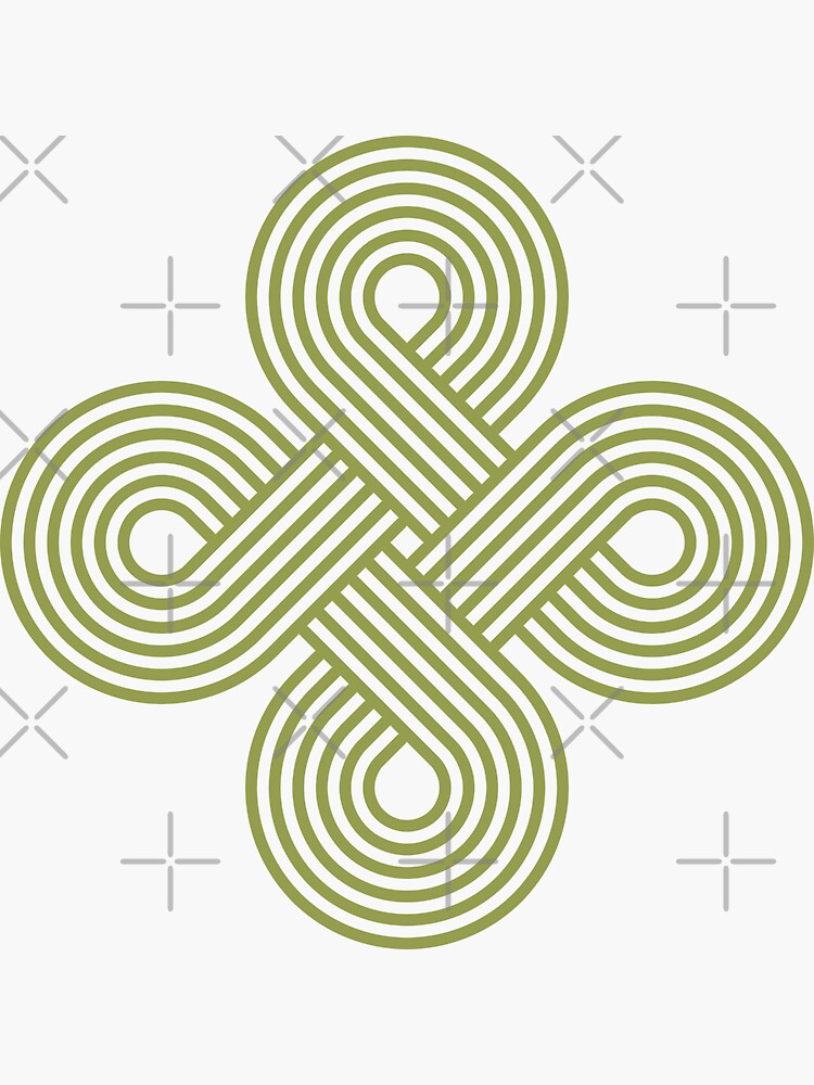 Endless Loop Celtic Interlocking Knot Infinite Loop Sign Old
