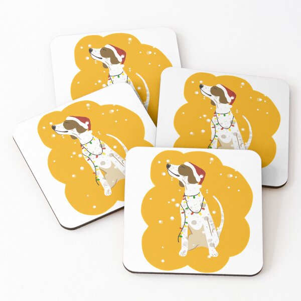 Item preview, It’s a very pointer Christmas! In yellow! With snow!  designed and sold by MeerkatCreative.