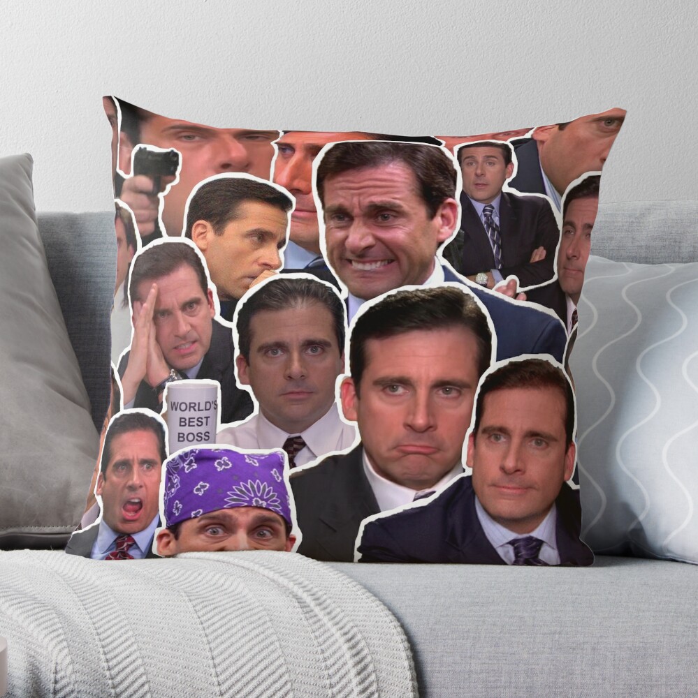 Michael Scott - The Office Collage Throw Pillow for Sale by Michaelws