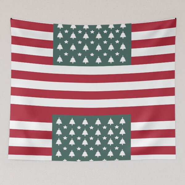 Item preview, American Christmas Mood USA Flag designed and sold by SoccaTamam.