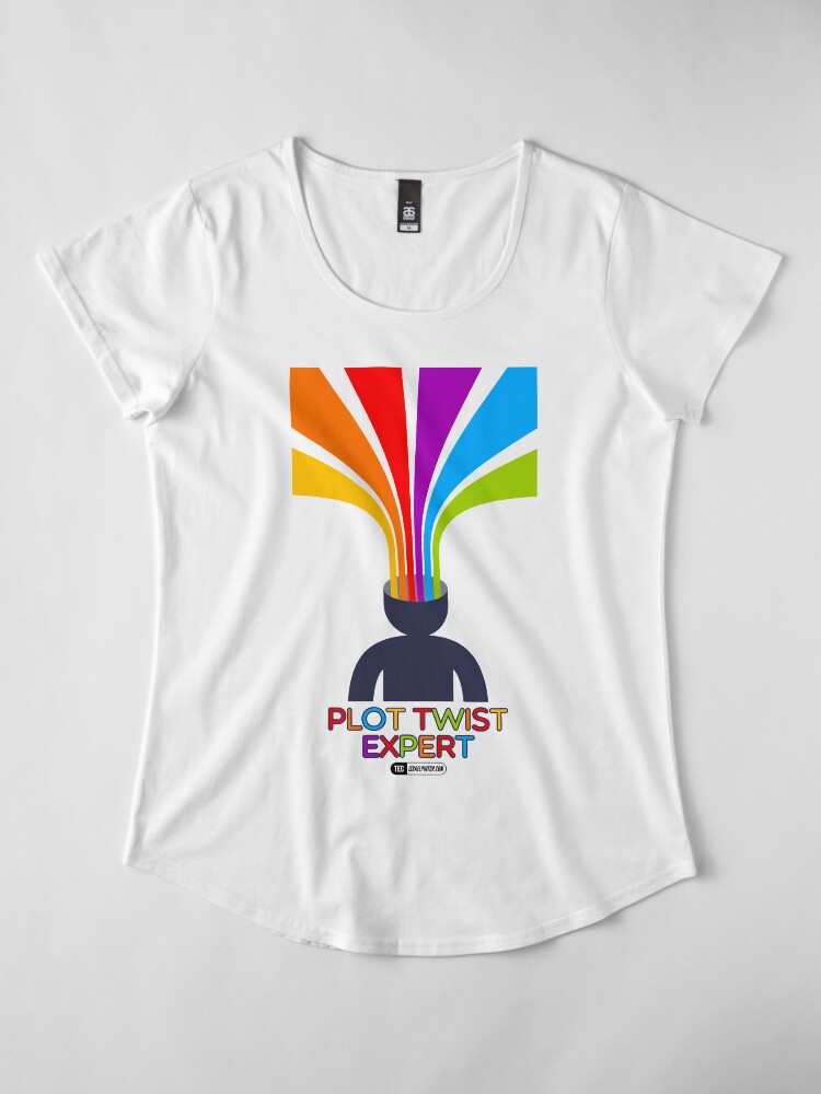 Vista alternativa de Camiseta premium de cuello ancho Plot Twist Expert