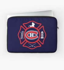Securite Incendie de Montreal - style Canadiens Housse de laptop