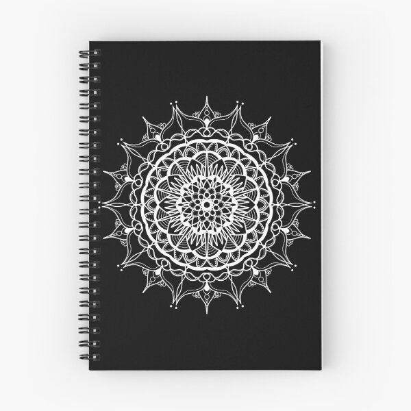 Item preview, White floral mandala designed and sold by felinefeelings.