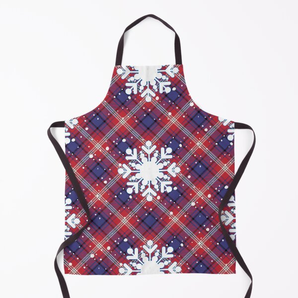 Item preview, Christmas plaid snowflake Blue Red designed and sold by kyds.