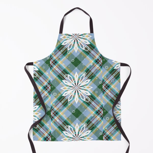 Item preview, Christmas plaid snowflake Green blue designed and sold by kyds.