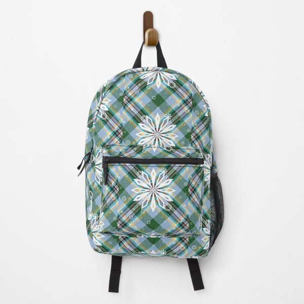 Item preview, Christmas plaid snowflake Green blue designed and sold by kyds.
