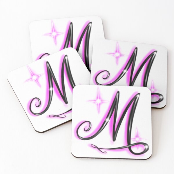 Item preview, airbrushed letter m designed and sold by lucreziaa.