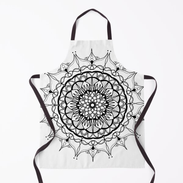 Item preview, Black floral mandala designed and sold by felinefeelings.