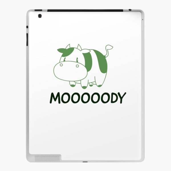 Moody Cow Classic T-shirt iPad Skin