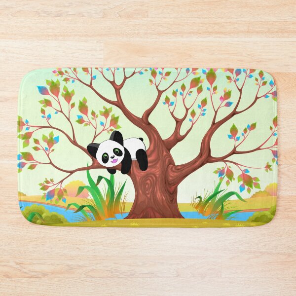 Item preview, Enjoying Ancient Wisdom - featuring Happy Panda. By Cute Kawaii Art. designed and sold by CuteKawaiiArt.