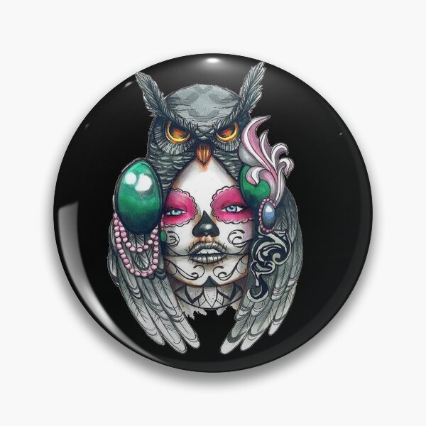 Item preview, Day of the Dead with Owl designed and sold by slc2213.